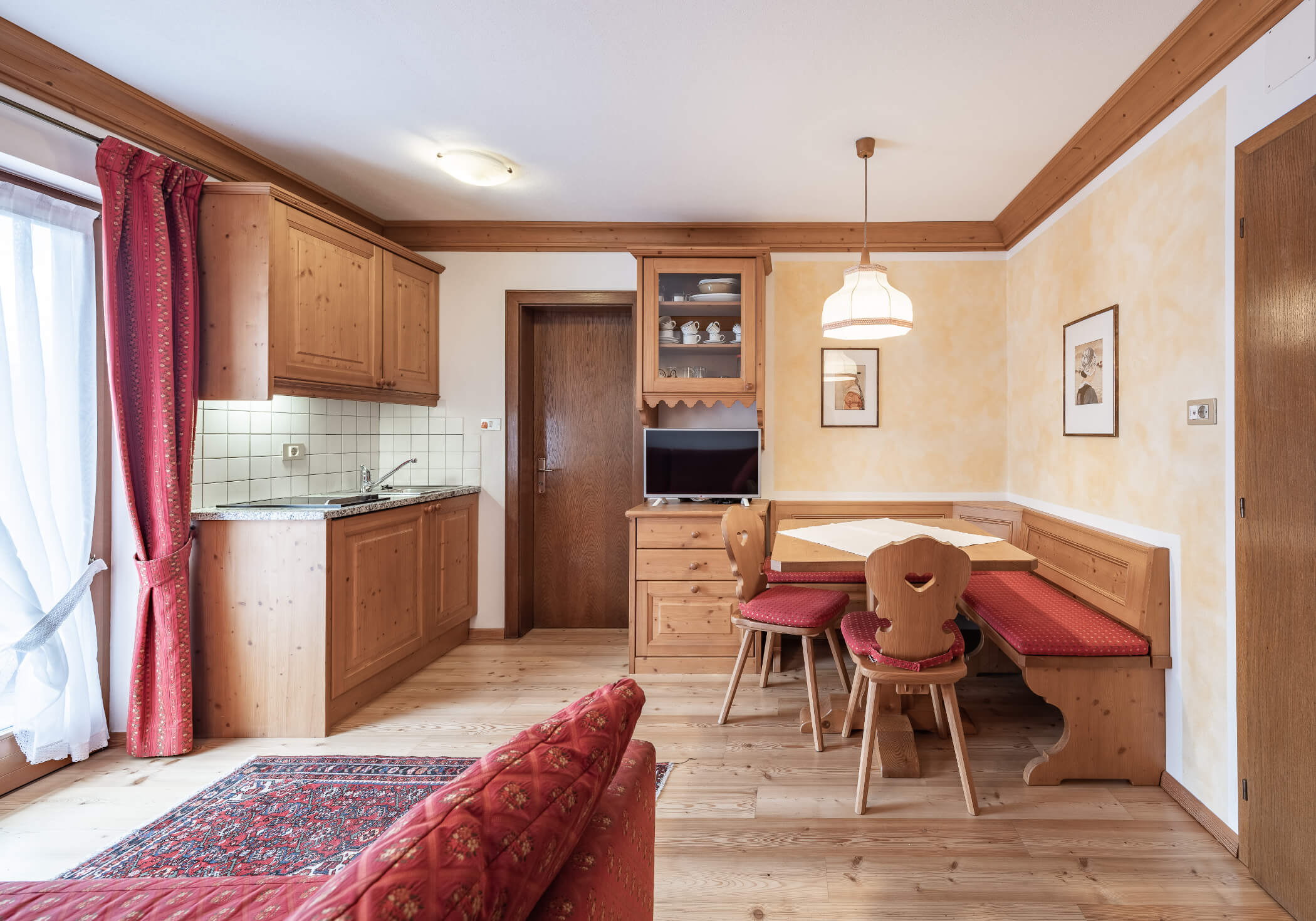 Area soggiorno e cucina